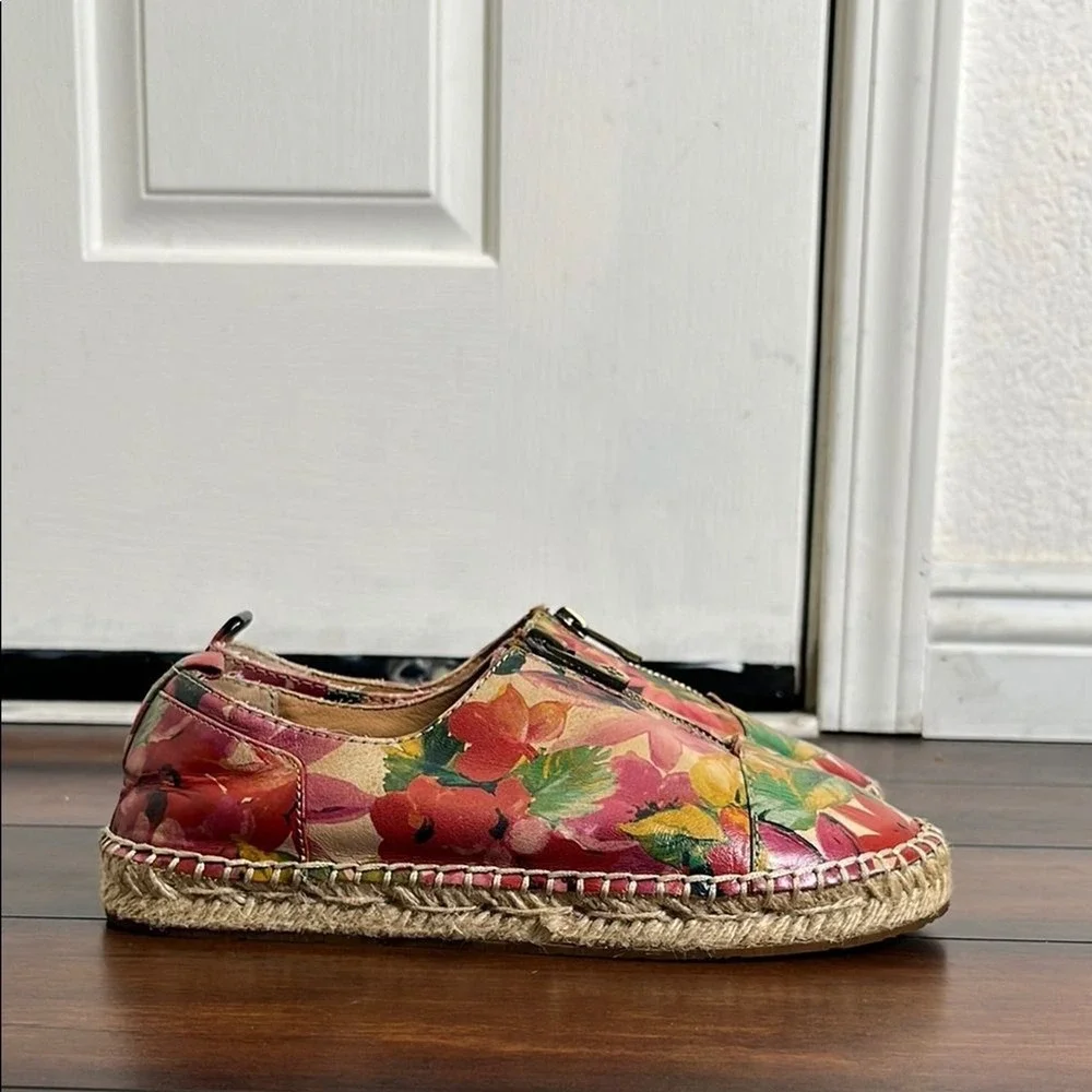 Patricia Nash‎ Eva Espadrille Slip On Flats Women size 6 Floral Cottagecore Boho